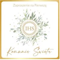 Opakowanie Zaproszenie Komunia (10szt)