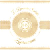 Opakowanie Zaproszenie - Komunia hostia (5szt)