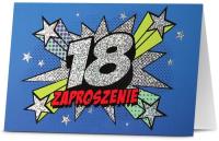 Opakowanie Zaproszenie Urodziny 18 (5szt)