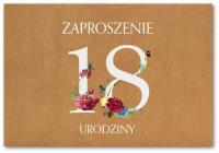 Opakowanie Zaproszenie Urodziny 18 ZT36 (10szt.)