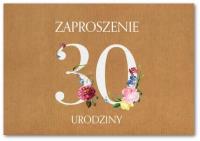 Opakowanie Zaproszenie Urodziny 30 ZT37 (10szt.)