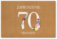 Opakowanie Zaproszenie Urodziny 70 ZT41 (10szt.)