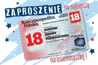 Opakowanie Zaproszenie Urodziny Osiemnastka ZA-100 (10szt.)