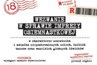 Opakowanie Zaproszenie Urodziny Osiemnastka ZA-103 (10szt.)