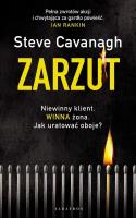 Zarzut. Autor: Cavanagh Steve. SmakLiter.pl Okładka książki Zarzut