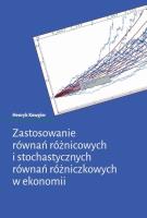 Zastosowanie równań różnicowych.... Autor: Henryk Kowgier. SmakLiter.pl Okładka książki Zastosowanie równań różnicowych...