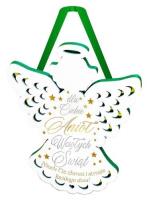 Zawieszka Anioł Boże Narodzenie. Wydawca: Kukartka. SmakLiter.pl Opakowanie Zawieszka Anioł Boże Narodzenie