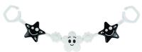 Opakowanie Zawieszka do wózka czarno-biała 2 gwiazdy i kwiat