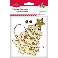 Opakowanie Zawieszka drewniana choinka 90x131mm