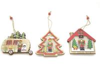 Opakowanie Zawieszka drewniana ze światłem LED MIX