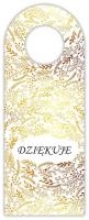 Zawieszka na butelkę - Dziękuję złote. Wydawca: Henry. SmakLiter.pl Opakowanie Zawieszka na butelkę - Dziękuję złote