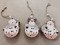 Opakowanie Zawieszka świąteczna drewniana ze światłem LED MIX