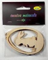 Opakowanie Zawieszki ozdobne pisanki królik 3szt