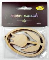 Zawieszki ozdobne pisanki tulipan 3szt. Wydawca: Galeria Hobby. SmakLiter.pl Opakowanie Zawieszki ozdobne pisanki tulipan 3szt