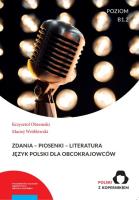 Zdania - Piosenki - Literatura. Autor: Obrembski Krzysztof, Wróblewski Maciej. SmakLiter.pl Okładka książki Zdania - Piosenki - Literatura
