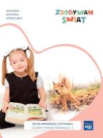 Zdobywam świat. Czytanki metodą sylabową cz.1. Autor: Justyna Hadryś. SmakLiter.pl Okładka książki Zdobywam świat. Czytanki metodą sylabową cz.1