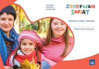 Zdobywam świat Tablice demonstr. Wiedza o sobie. Autor: Justyna Hadryś. SmakLiter.pl Okładka książki Zdobywam świat Tablice demonstr. Wiedza o sobie