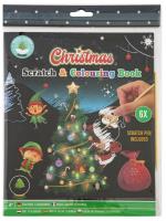 Opakowanie Zdrapywanka kolrowanka Christmas 6 arkuszy