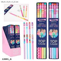 Opakowanie Zestaw 4 ołówków z gumką Top Model 1szt. mix 12601A