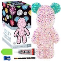 Zestaw artystyczny figurka diamentowa Miś. Wydawca: Maksik. SmakLiter.pl Opakowanie Zestaw artystyczny figurka diamentowa Miś