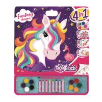 Opakowanie Zestaw artystyczny Giga Blok 4w1 Jednorożec