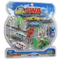 Opakowanie Zestaw aut + znaki 8szt