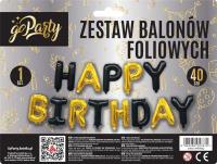 Zestaw balonów foliowych Happy Birthday mix. Wydawca: GoParty. SmakLiter.pl Opakowanie Zestaw balonów foliowych Happy Birthday mix