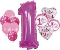 Zestaw balonów Girl 1 12el. Wydawca: GoParty. SmakLiter.pl Opakowanie Zestaw balonów Girl 1 12el