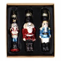 Zestaw bombek szklanych Dziadek do orzechów 3szt. Wydawca: incood.. SmakLiter.pl Opakowanie Zestaw bombek szklanych Dziadek do orzechów 3szt