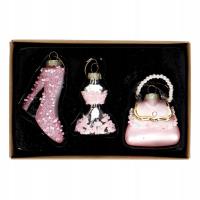 Zestaw bombek szklanych Moda 3szt. Wydawca: incood.. SmakLiter.pl Opakowanie Zestaw bombek szklanych Moda 3szt