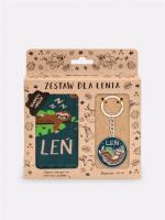 Opakowanie Zestaw / brelok + skarpety / LEŃ / 36-40