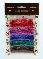 Opakowanie Zestaw cekiny metaliczne 6mm 30g