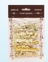 Opakowanie Zestaw cekiny złote 6mm 30g