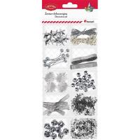 Opakowanie Zestaw dekoracji 12 rodzajów srebrny