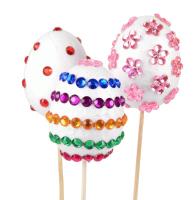 Okładka książki Zestaw dekoracji kreatywnych na piku (jajka x4, kryształki)