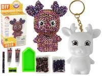 Opakowanie Zestaw DIY brelok enifer + kryształki brązowy