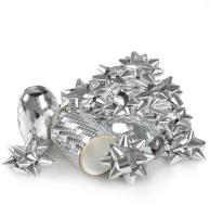 Opakowanie Zestaw do dekoracji prezentów srebrny