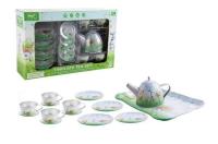 Zestaw do kawy metalowy zielony 15el. Wydawca: Icom. SmakLiter.pl Opakowanie Zestaw do kawy metalowy zielony 15el