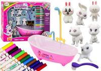 Opakowanie Zestaw do malowania i kąpieli zwierzątek 6szt
