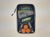 Opakowanie Zestaw do ping ponga 2 rakietki 3 piłeczki