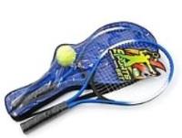 Zestaw do tenisa 2 rakiety + piłka w pokrowcu PVC. Wydawca: ADAR. SmakLiter.pl Opakowanie Zestaw do tenisa 2 rakiety + piłka w pokrowcu PVC