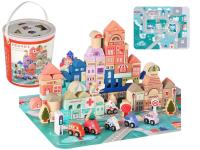Opakowanie Zestaw drewnianych klocków Miasto 135el