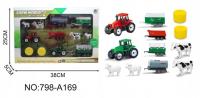 Opakowanie Zestaw farma 2 traktory + przyczepy i akcesoria