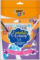 Zestaw flamastry magiczne + kredki wymazywalne BIC Kids Erasable Coloring Set Pouch 12+12 sztuk. Wydawca: Bic. SmakLiter.pl Opakowanie Zestaw flamastry magiczne + kredki wymazywalne BIC Kids Erasable Coloring Set Pouch 12+12 sztuk