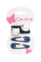 Opakowanie Zestaw frotek i spinek z kotkiem