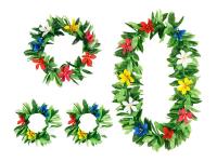 Opakowanie Zestaw hawajski zielony rozm. uniwersalny