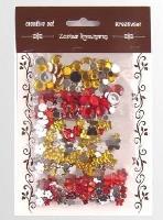 Opakowanie Zestaw kamyczków żółto czerwonych 35g