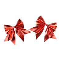 Opakowanie Zestaw kokard metalizowanych czerwonych 2szt