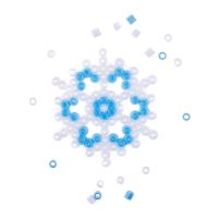 Zestaw koralików do prasowania śnieżynka. Wydawca: Dalprint. SmakLiter.pl Opakowanie Zestaw koralików do prasowania śnieżynka