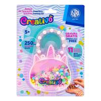 Zestaw koralików Unicorn 250szt + 2m gumek ASTRA. Wydawca: ASTRA papiernicze. SmakLiter.pl Opakowanie Zestaw koralików Unicorn 250szt + 2m gumek ASTRA